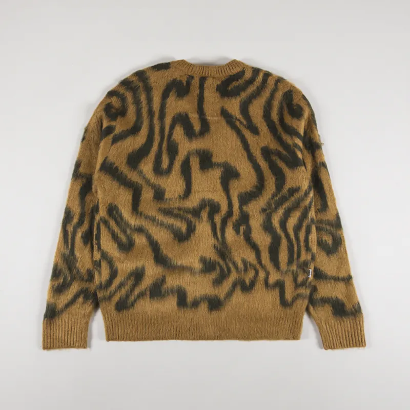 Obey Pally Cardigan Catechu Wood Multi-1