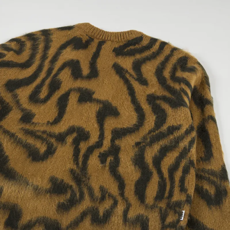 Obey Pally Cardigan Catechu Wood Multi-3