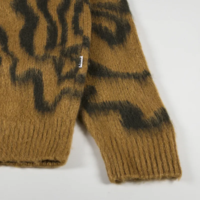 Obey Pally Cardigan Catechu Wood Multi-8