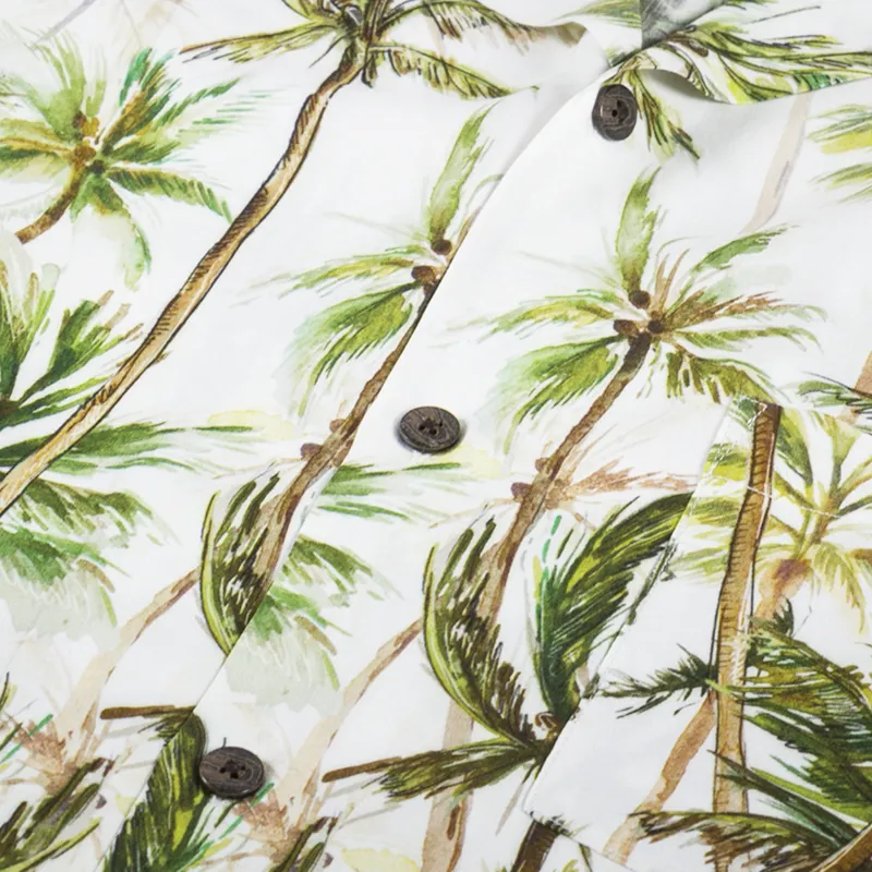 Portuguese Flannel Palm Shirt White-3