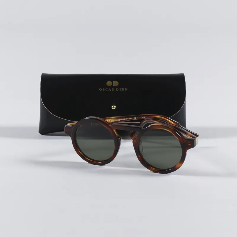 Oscar Deen Panda Sunglasses Umber Moss-1