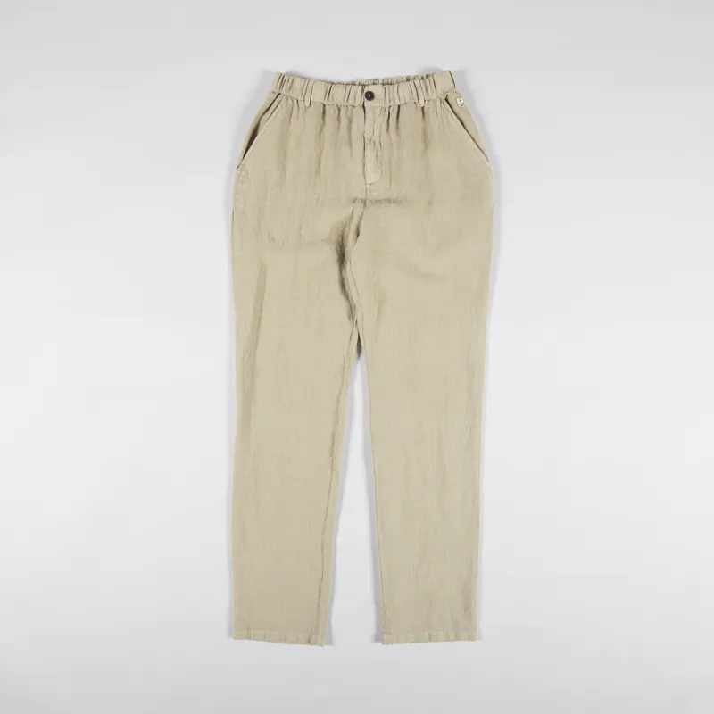 Armor Lux Heritage Linen Trousers Beige-1