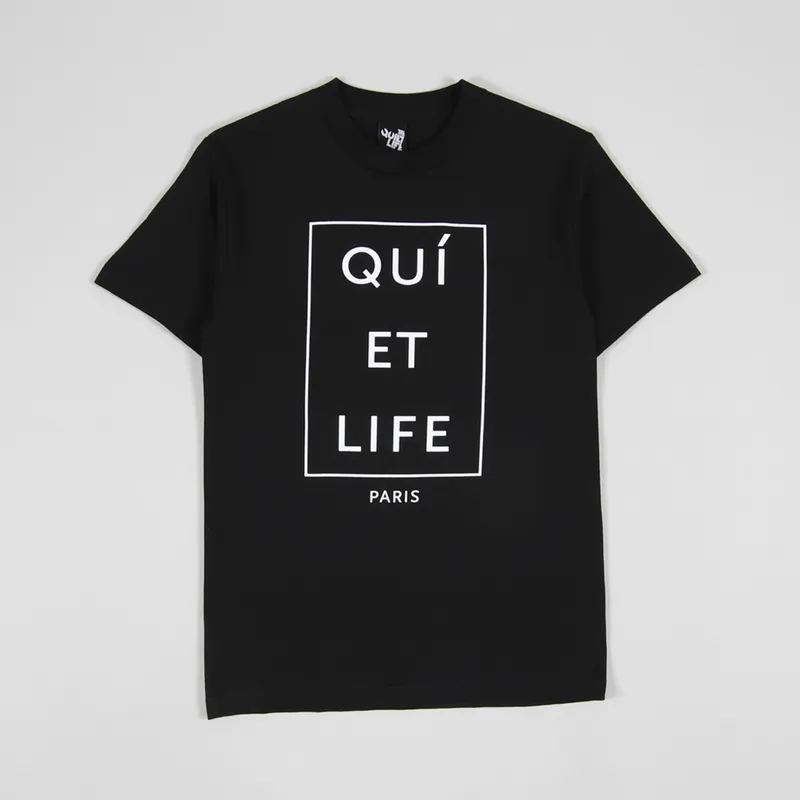 THE QUIET LIFE PARIS Tシャツ The Quiet Life Mens Short Sleeve Paris Logo T Shirt Black