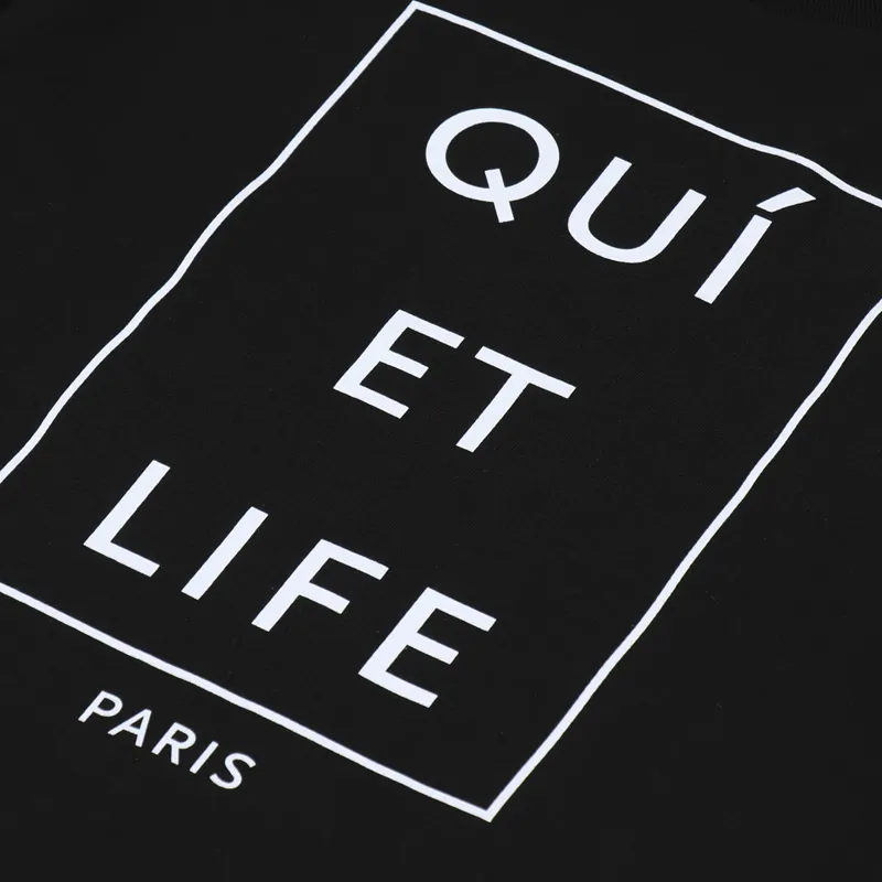 THE QUIET LIFE PARIS Tシャツ The Quiet Life Mens Short Sleeve Paris Logo T Shirt Black
