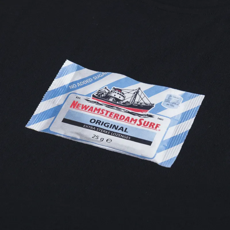 New Amsterdam Surf Association Pastille T Shirt Black-2