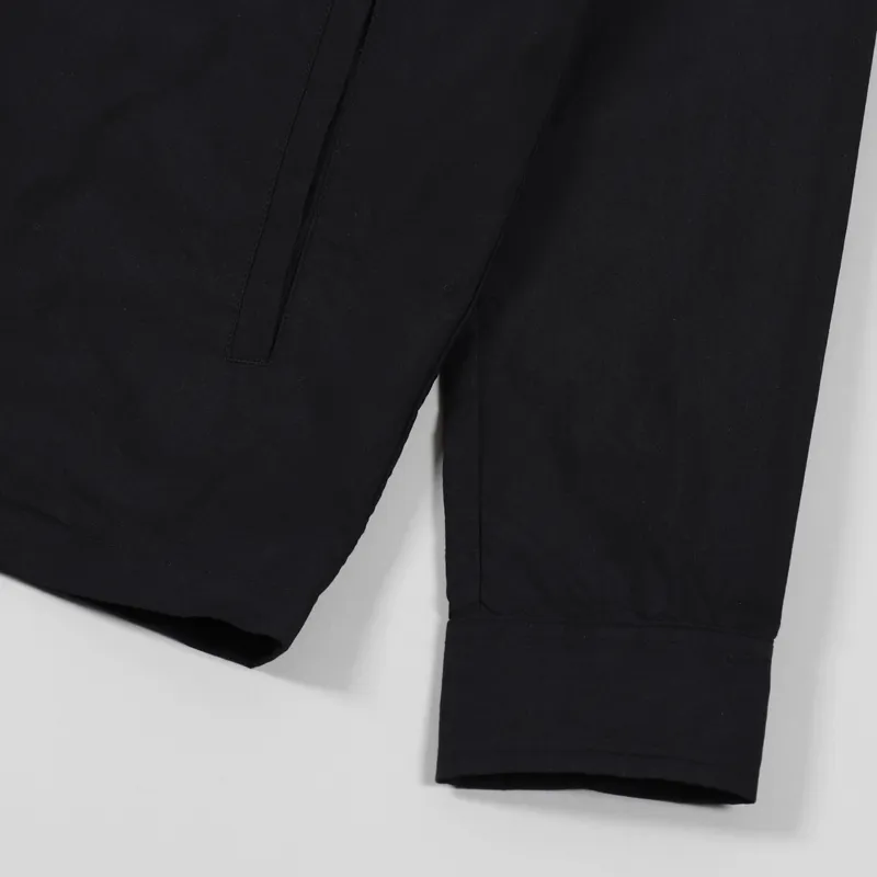 Nudie Jeans Paul Logo Jacket Black Indigo-8