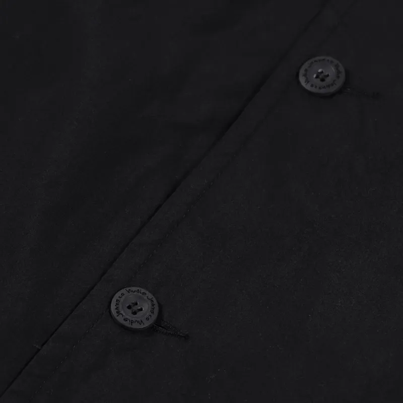 Nudie Jeans Paul Logo Jacket Black Indigo-9