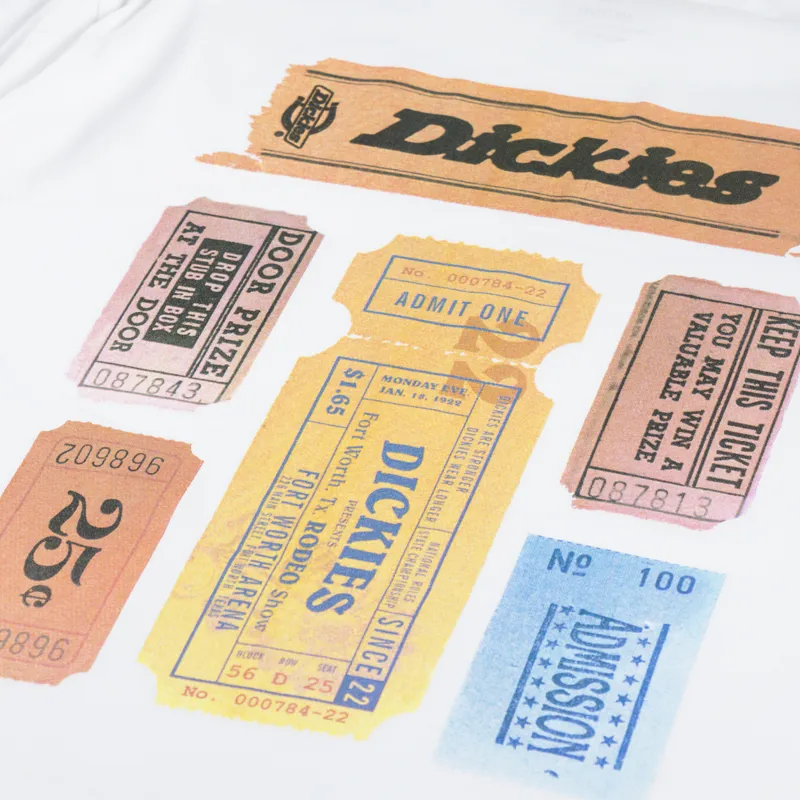 Dickies Paxico T Shirt White-2