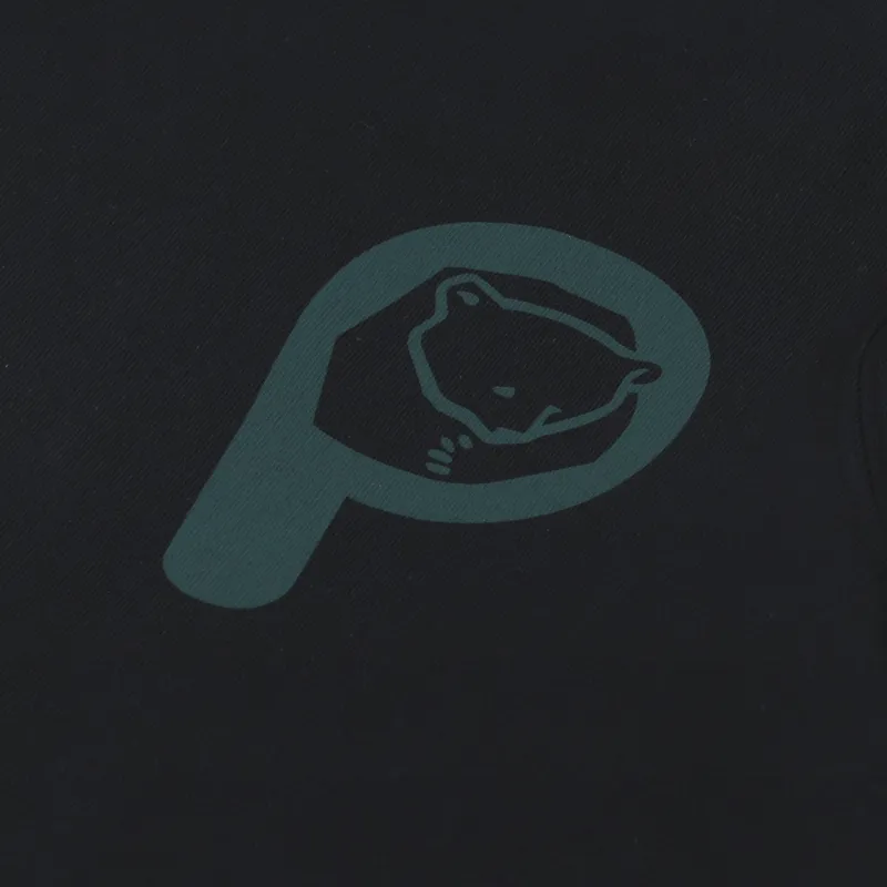 Penfield P Bear Trail Back Graphic Long Sleeve T Shirt Black-6