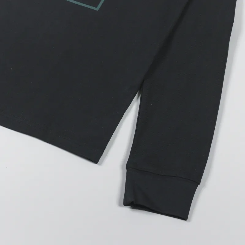 Penfield P Bear Trail Back Graphic Long Sleeve T Shirt Black-7