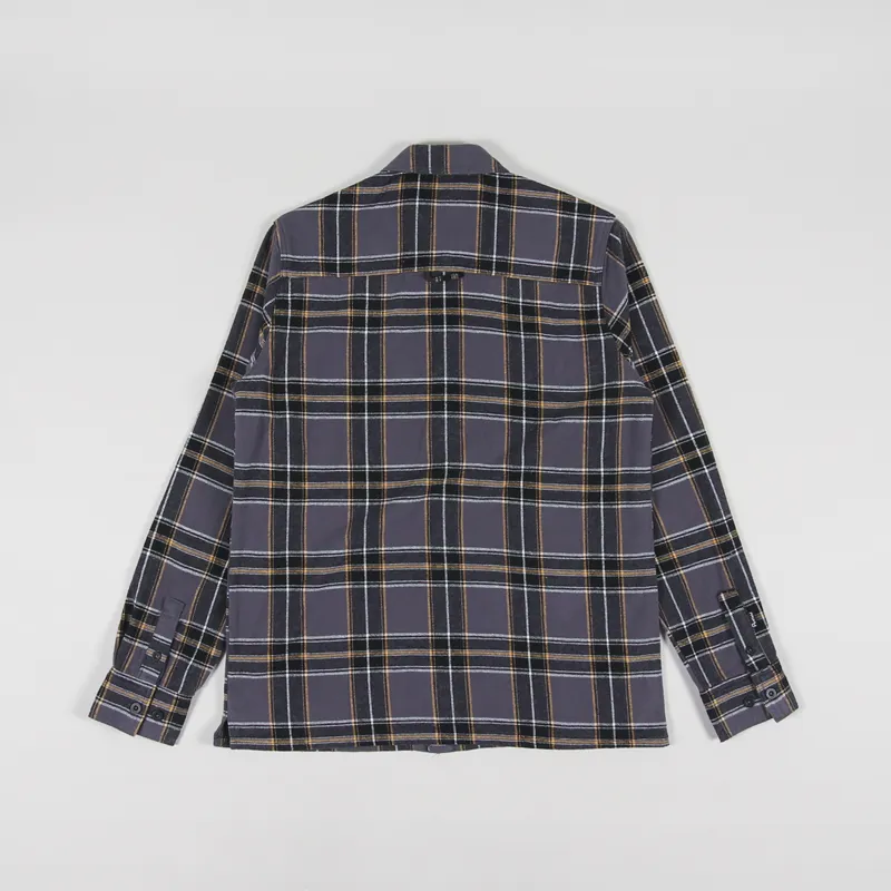 Penfield P Bear Badge Large Check Shirt Ebony-1