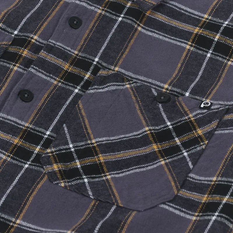 Penfield P Bear Badge Large Check Shirt Ebony-7