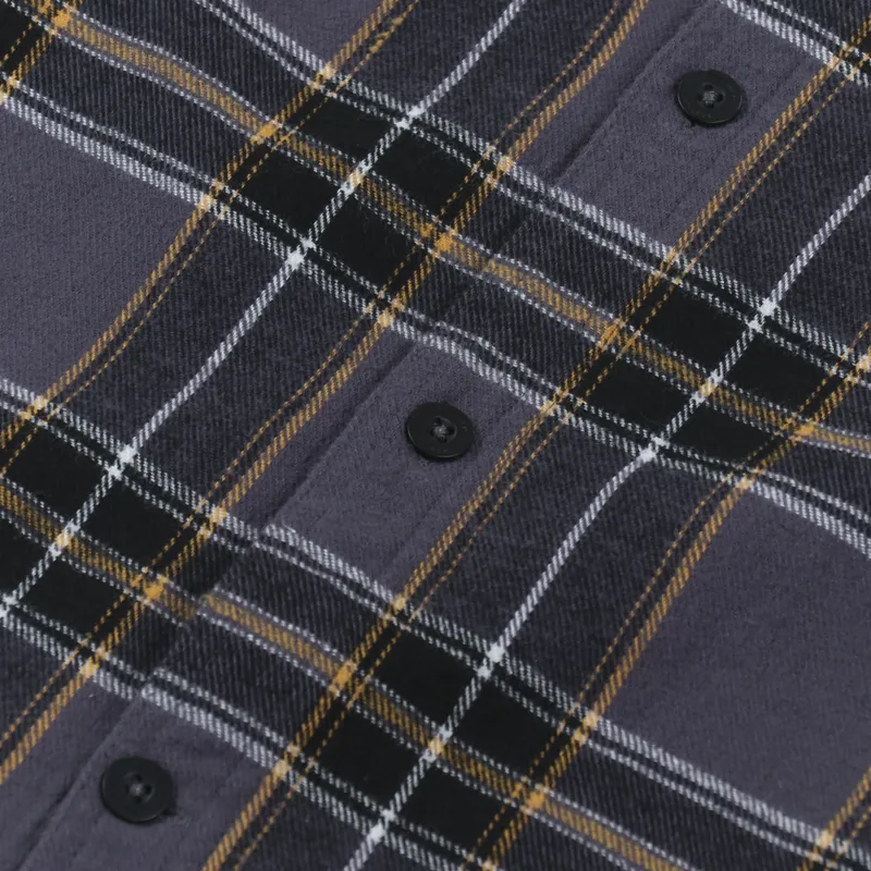 Penfield P Bear Badge Large Check Shirt Ebony-5