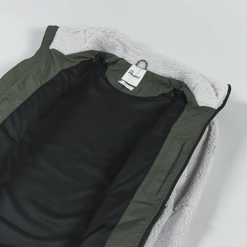 Penfield P Bear Borg Angled Pocket Jacket Silver-4