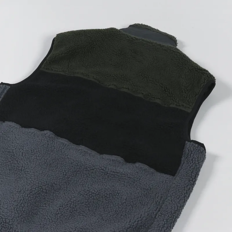 Penfield P Bear Colour Block Borg Gilet Castlerock-5