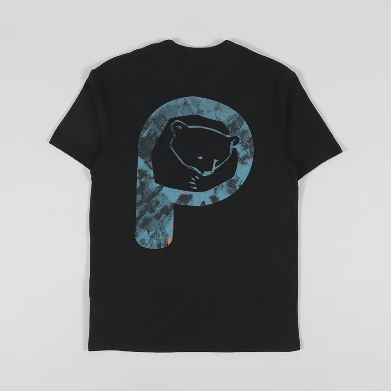 Penfield P Bear Camo Back Graphic T Shirt Black