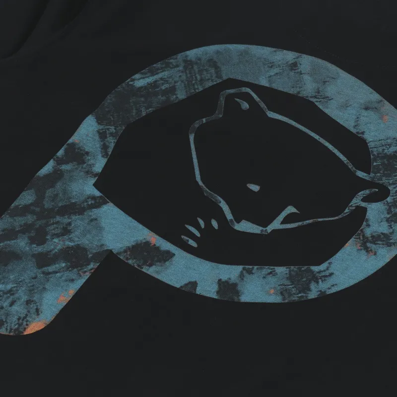 Penfield P Bear Camo Back Graphic T Shirt Black-4