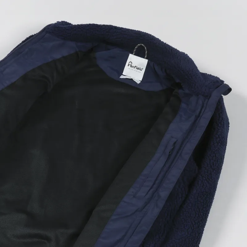 Penfield P Bear Outdoor Borg Jacket Navy-4