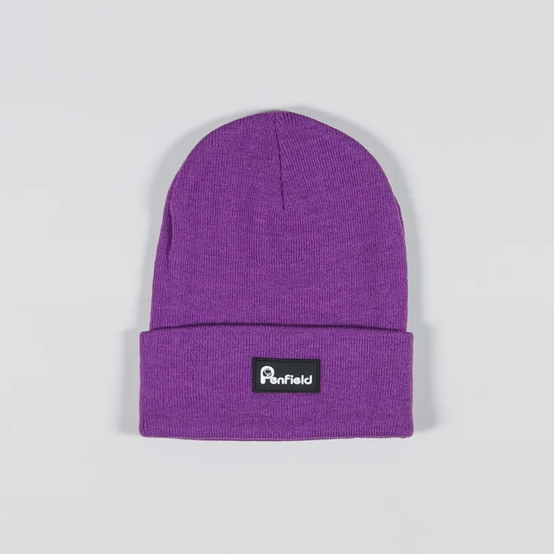 Penfield P Bear Reverse Badge Beanie Pansy