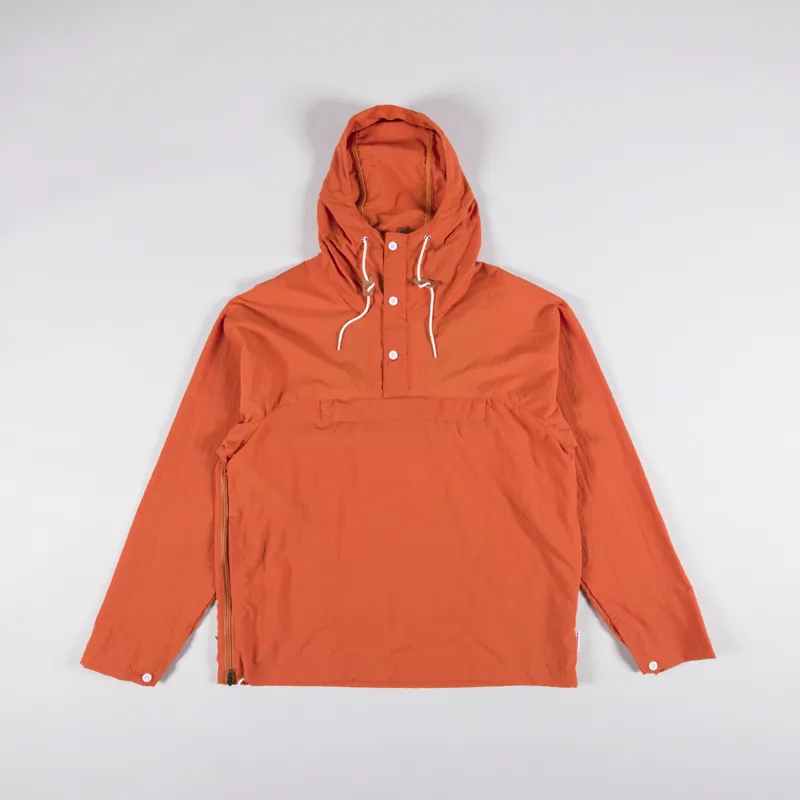 Battenwear NYC Mens Packable Anorak Orange Lightweight Jacket
