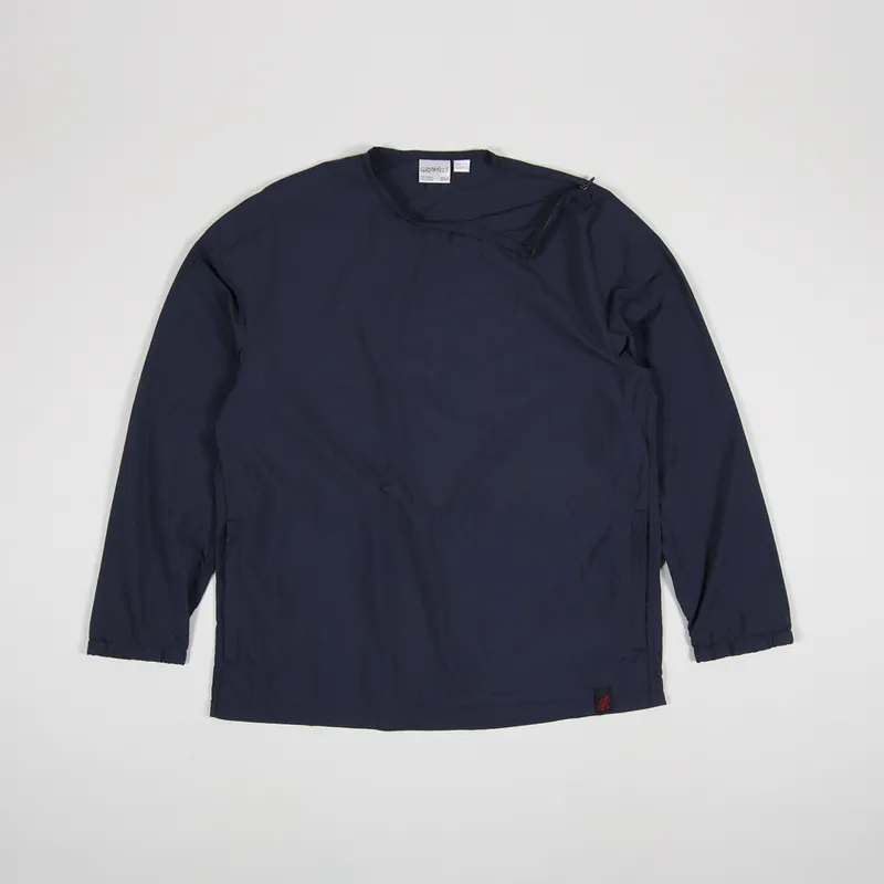 Gramicci Packable Camp Long Sleeve T Shirt Double Navy-1