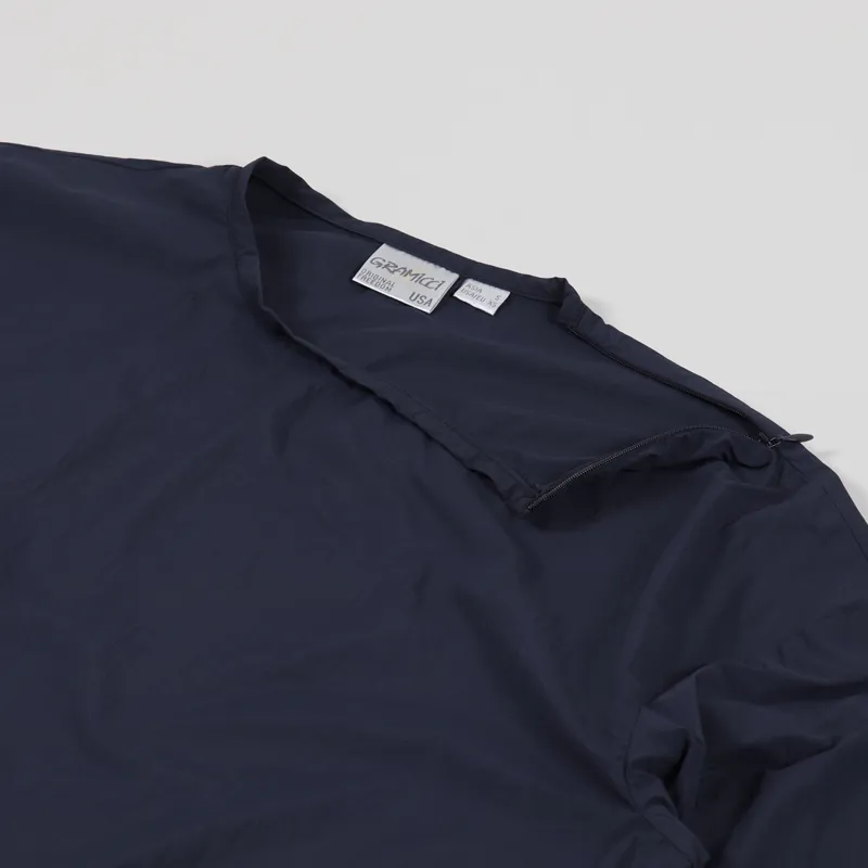 Gramicci Packable Camp Long Sleeve T Shirt Double Navy-3