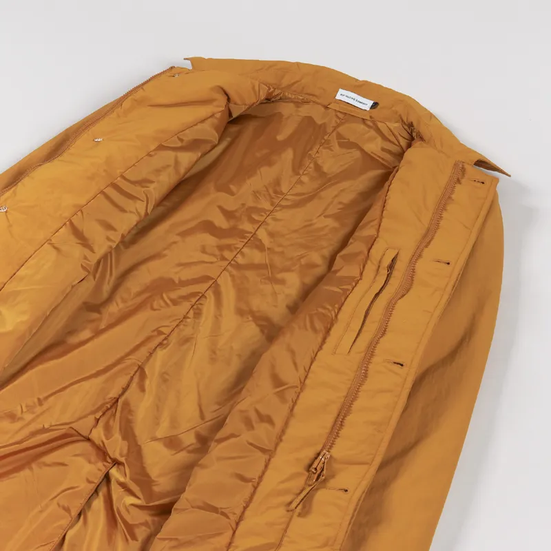 Pop Trading Company Padded Trench Coat Spruce Yellow-4