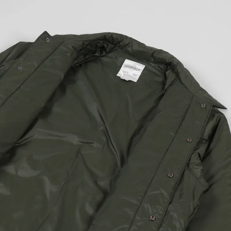 Gramicci Padding Coaches Jacket Olive-4
