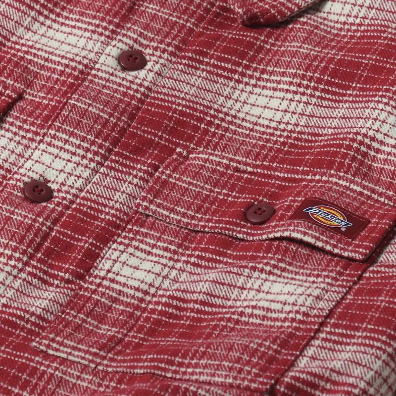 Dickies Pedro Bay Shacket Biking Red-7