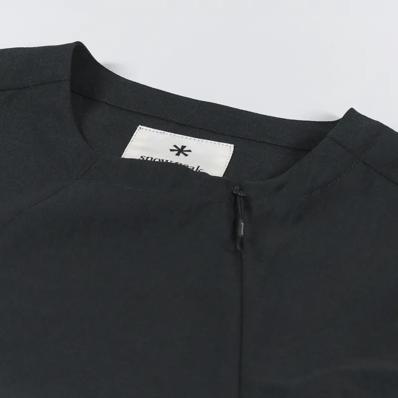 Snow Peak Womens Pe Light Poplin Pullover Black-3