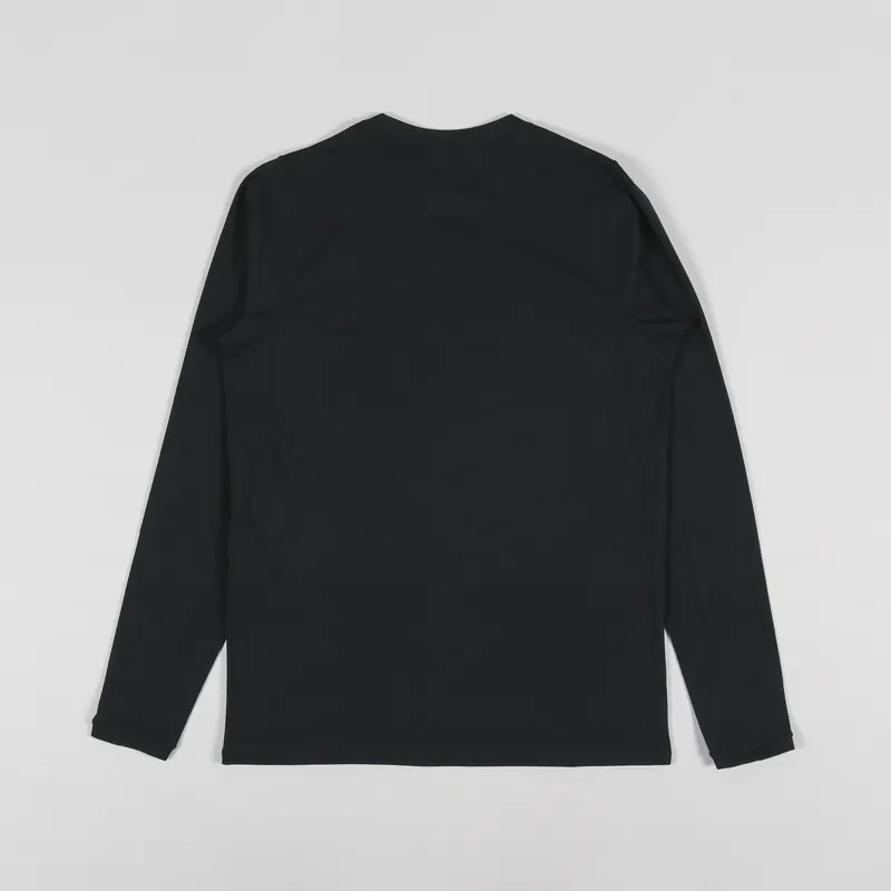 Snow Peak Polyester Power Dry Long Sleeve T Shirt Black-1