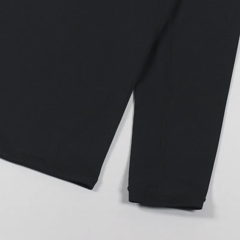 Snow Peak Polyester Power Dry Long Sleeve T Shirt Black-2