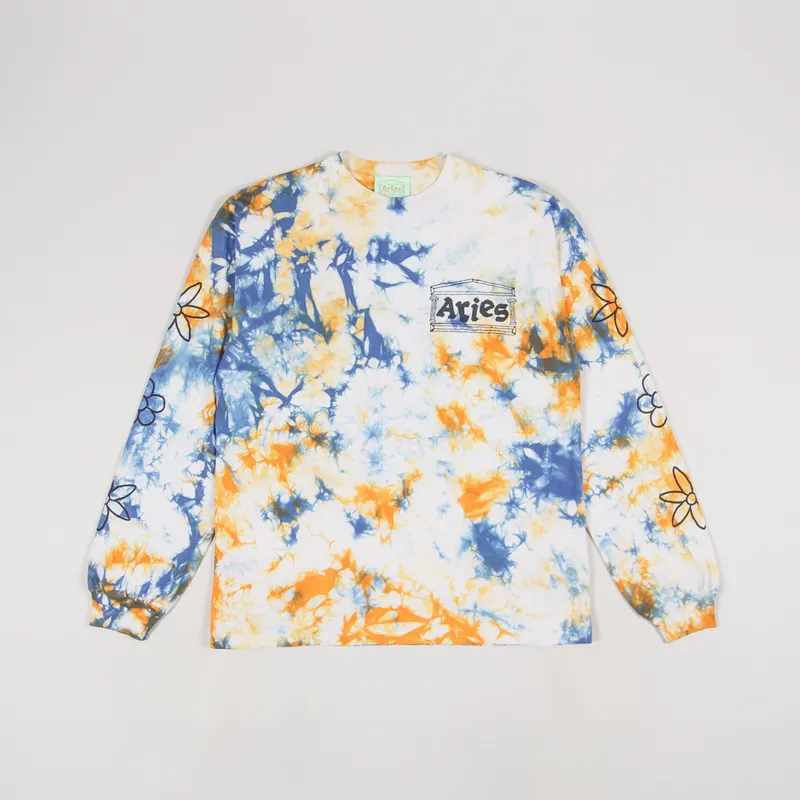 Aries Peace and Love Long Sleeve T Shirt Multi-1