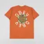 Obey Peace Flower T Shirt Orange Oxide