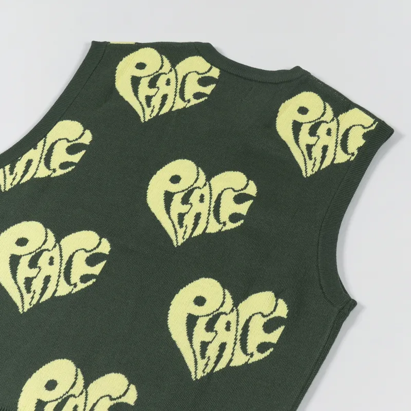 【BUTTER GOODS】 CABLE KNIT VEST : FOREST Butter Goods Surge Knitted Vest 'Forest' – Unheardof Brand