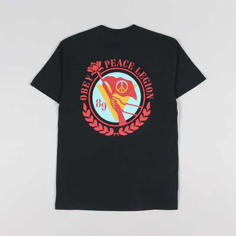 Obey Peace Legion T Shirt Black