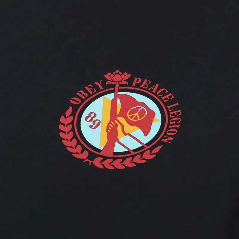 Obey Peace Legion T Shirt Black-5