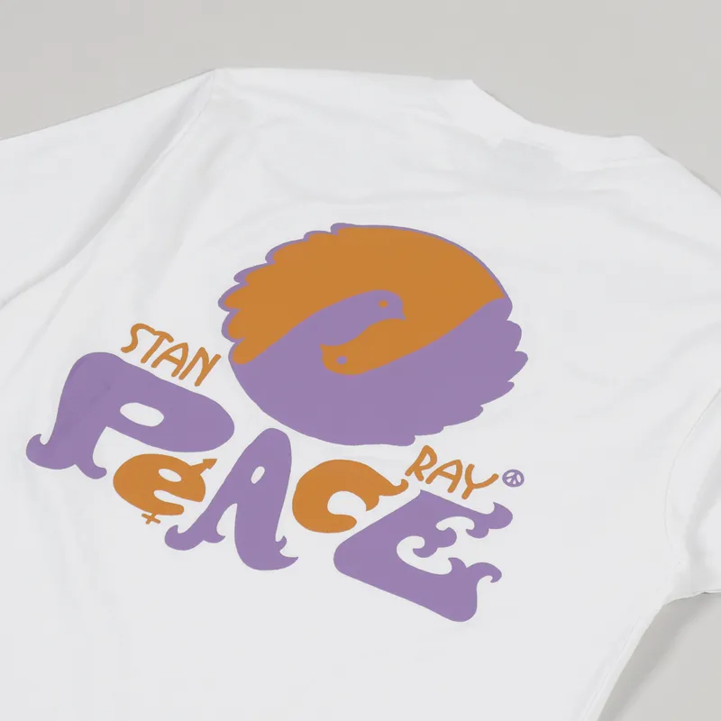 Stan Ray Peace T Shirt White-2