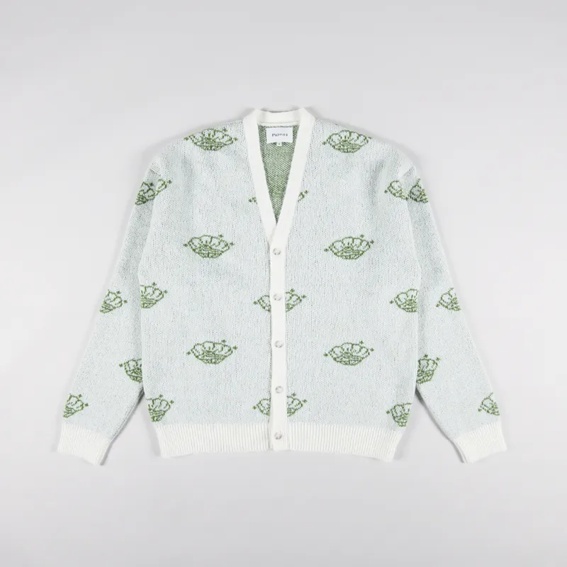 Palmes Tennis Society Pearl Knitted Cardigan Off White