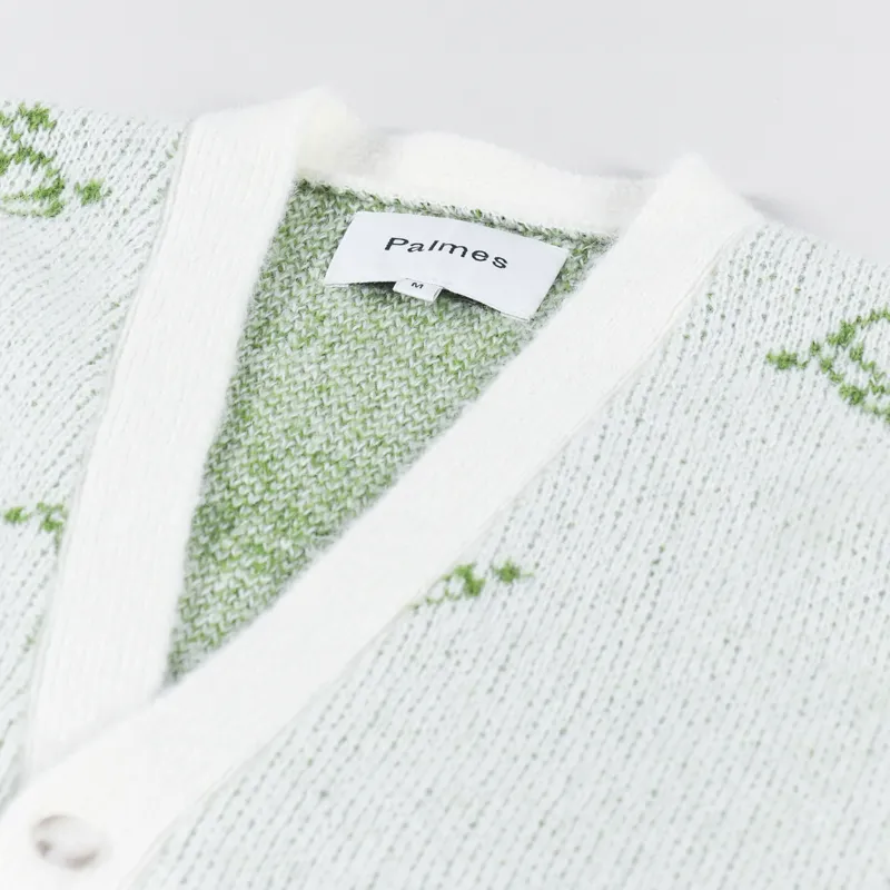 Palmes Tennis Society Pearl Knitted Cardigan Off White-6