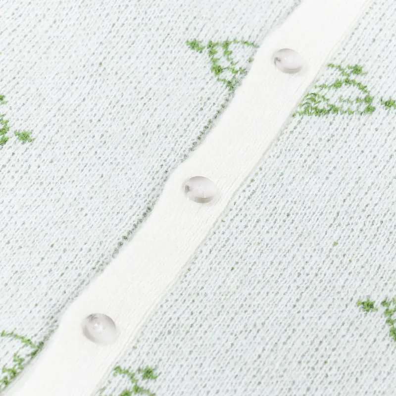 Palmes Tennis Society Pearl Knitted Cardigan Off White-7