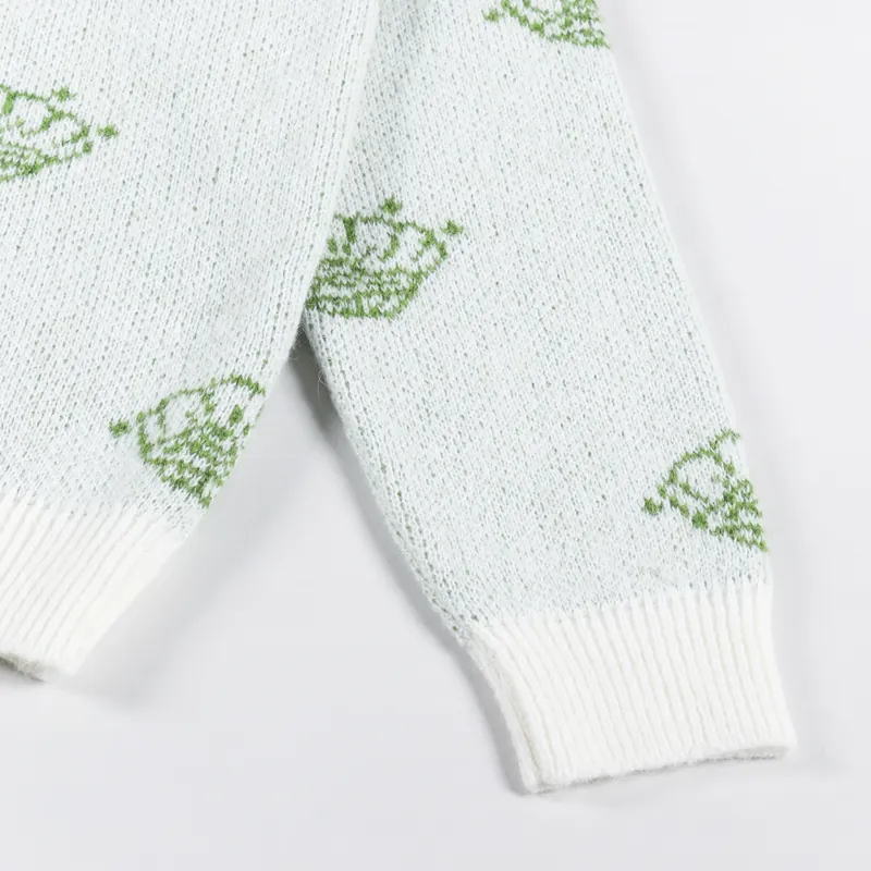 Palmes Tennis Society Pearl Knitted Cardigan Off White-8