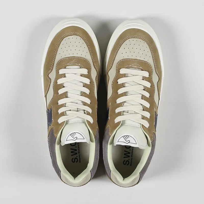 Stepney Workers Club Pearl S-Strike Shoes Suede Earth Navy-1