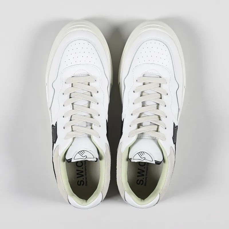 Stepney Workers Club Pearl S-Strike Shoes Leather White Black-2