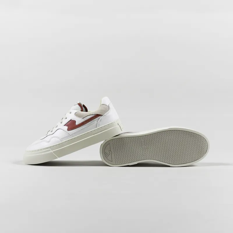 Stepney Workers Club Pearl S-Strike Shoes Leather White Red-2