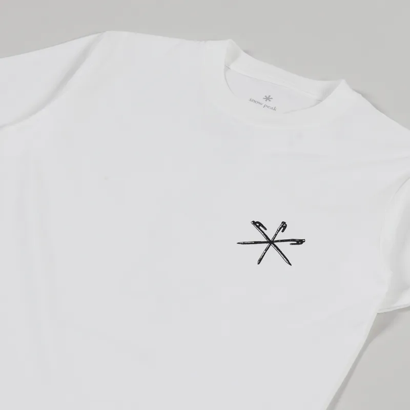 Snow Peak Peg and Hammer T Shirt White-3