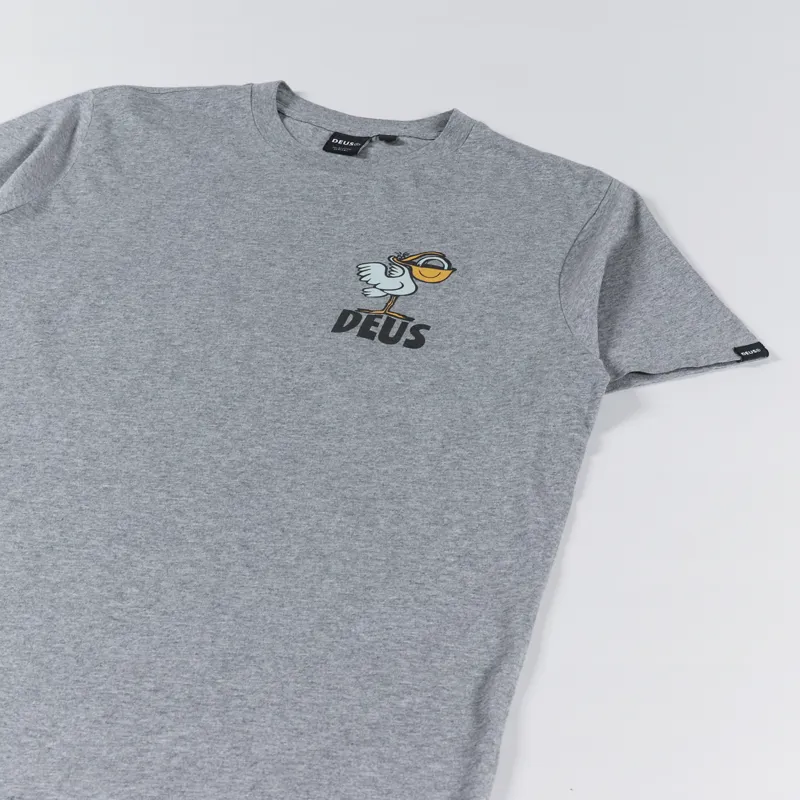 Deus Ex Machina Pegasus T Shirt Grey Marle-3