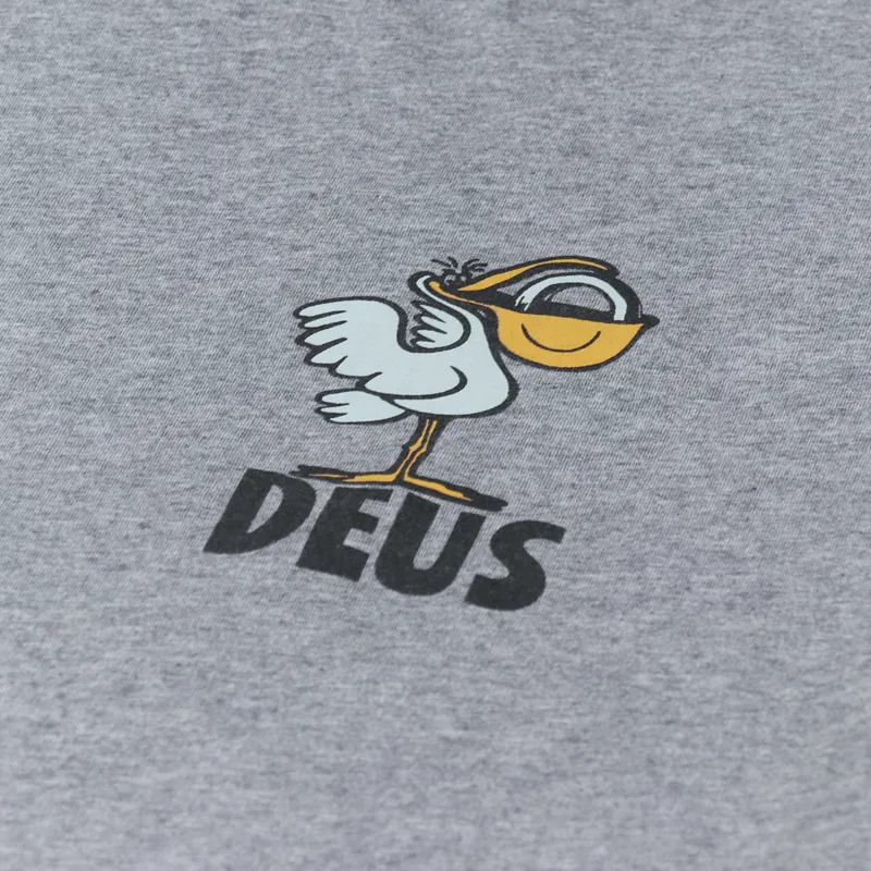 Deus Ex Machina Pegasus T Shirt Grey Marle-5