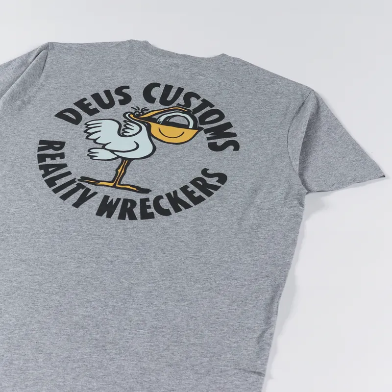Deus Ex Machina Pegasus T Shirt Grey Marle-2