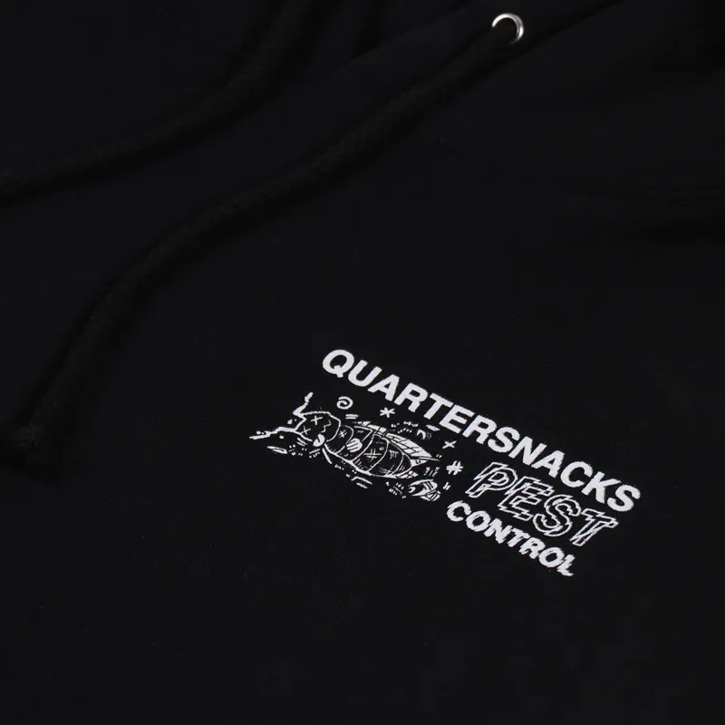 Quartersnacks Pest Control Hoodie Black-4